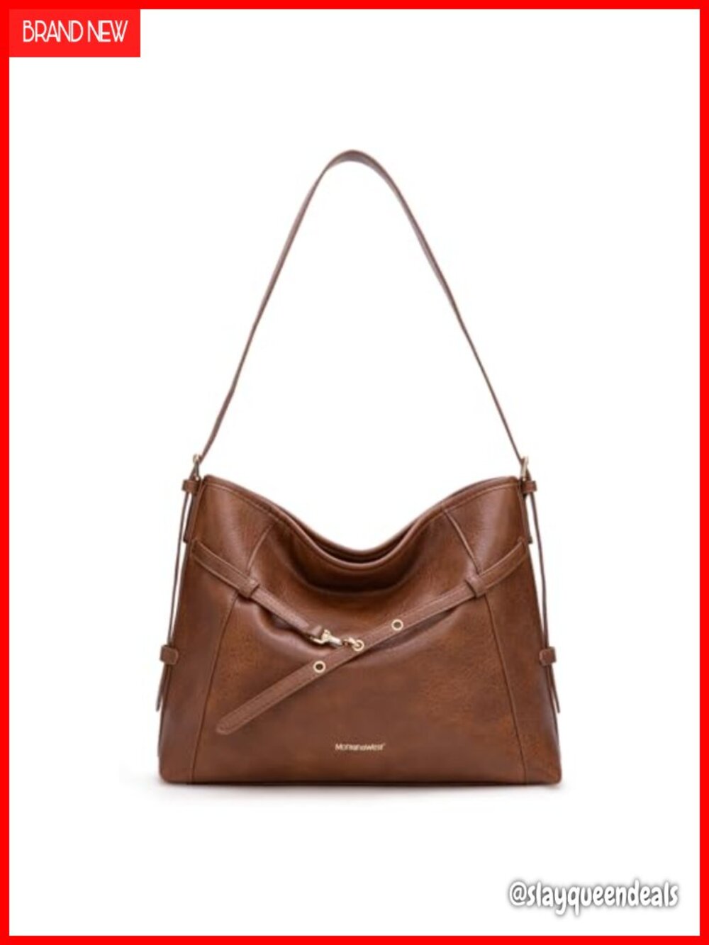 Vegan Leather Hobo Bag Adjustable Strap Women's Purse